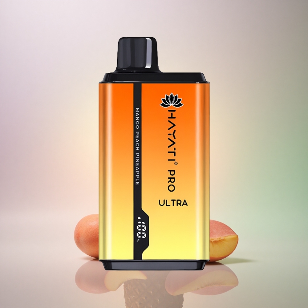 Hayati Pro Ultra 15000 Puffs Mango Persikka Ananas 850mAh 2% nikotiinia