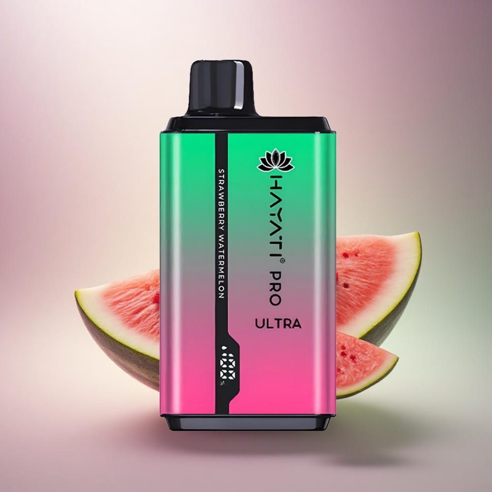 Hayati Pro Ultra 15000 Puffs Mansikka-Arbuusi 850mAh 2% nikotiinia