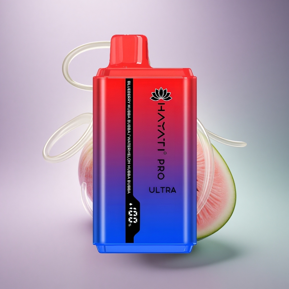 Hayati Pro Ultra 15000 Puffs Mustikka-Arbuusi 850mAh 2% nikotiinia