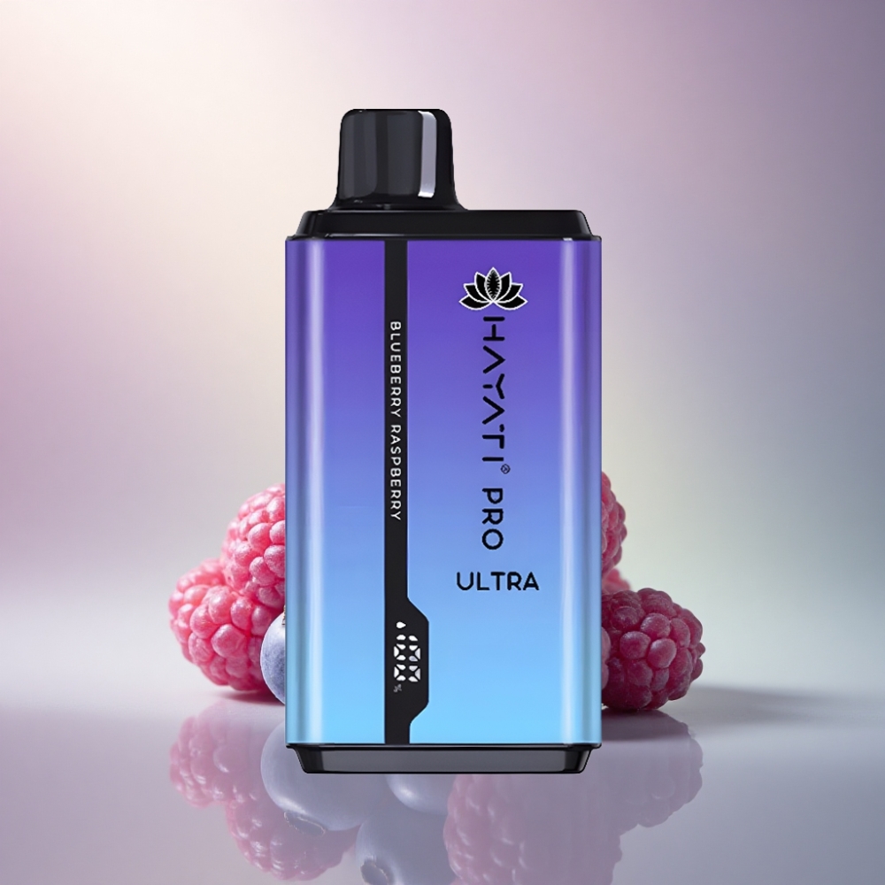 Hayati Pro Ultra 15000 Puffs Mustikka Vadelma 850mAh 2% nikotiinia