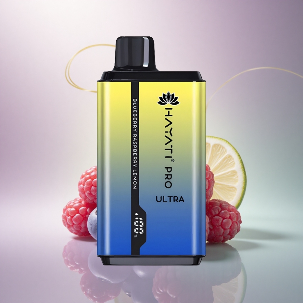 Hayati Pro Ultra 15000 Puffs Mustikka Vadelma Sitruuna 850mAh 2% nikotiinia