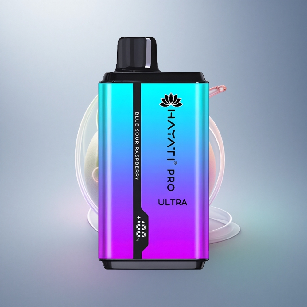 Hayati Pro Ultra 15000 Puffs Sininen Kirpeä Vadelma 850mAh 2% nikotiinia