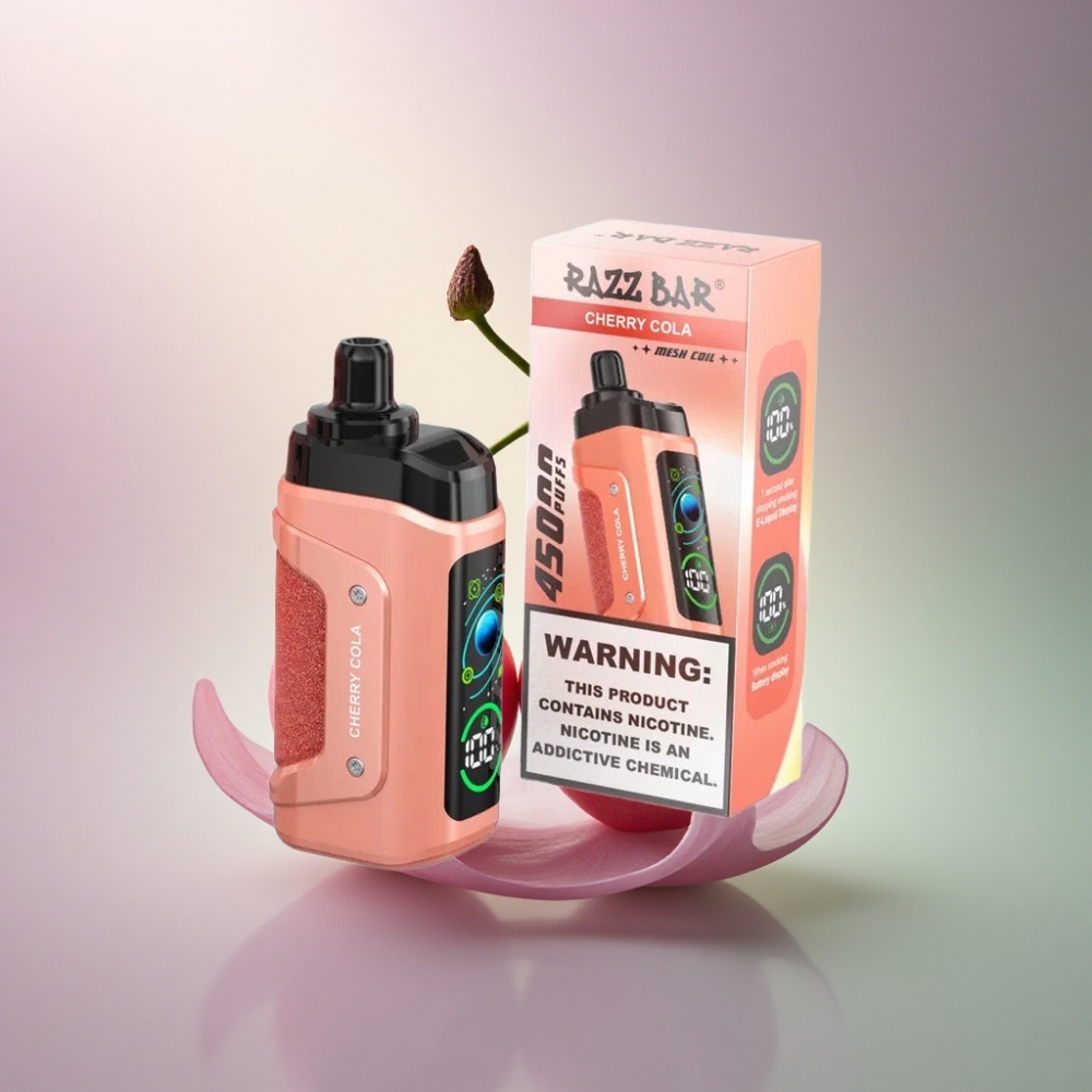 Razz Bar 45000 Puffs Kirsikka-Kola 1.0 Ohm Mesh 20 mg nikotiinia