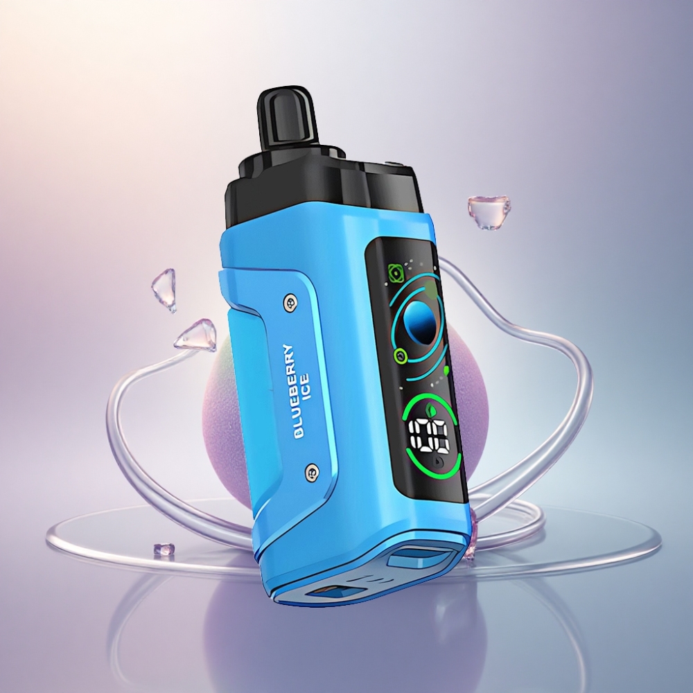 Razz Bar 45000 Puffs Mustikkajää 1.0 Ohm Mesh 20 mg/ml Nikotiinia