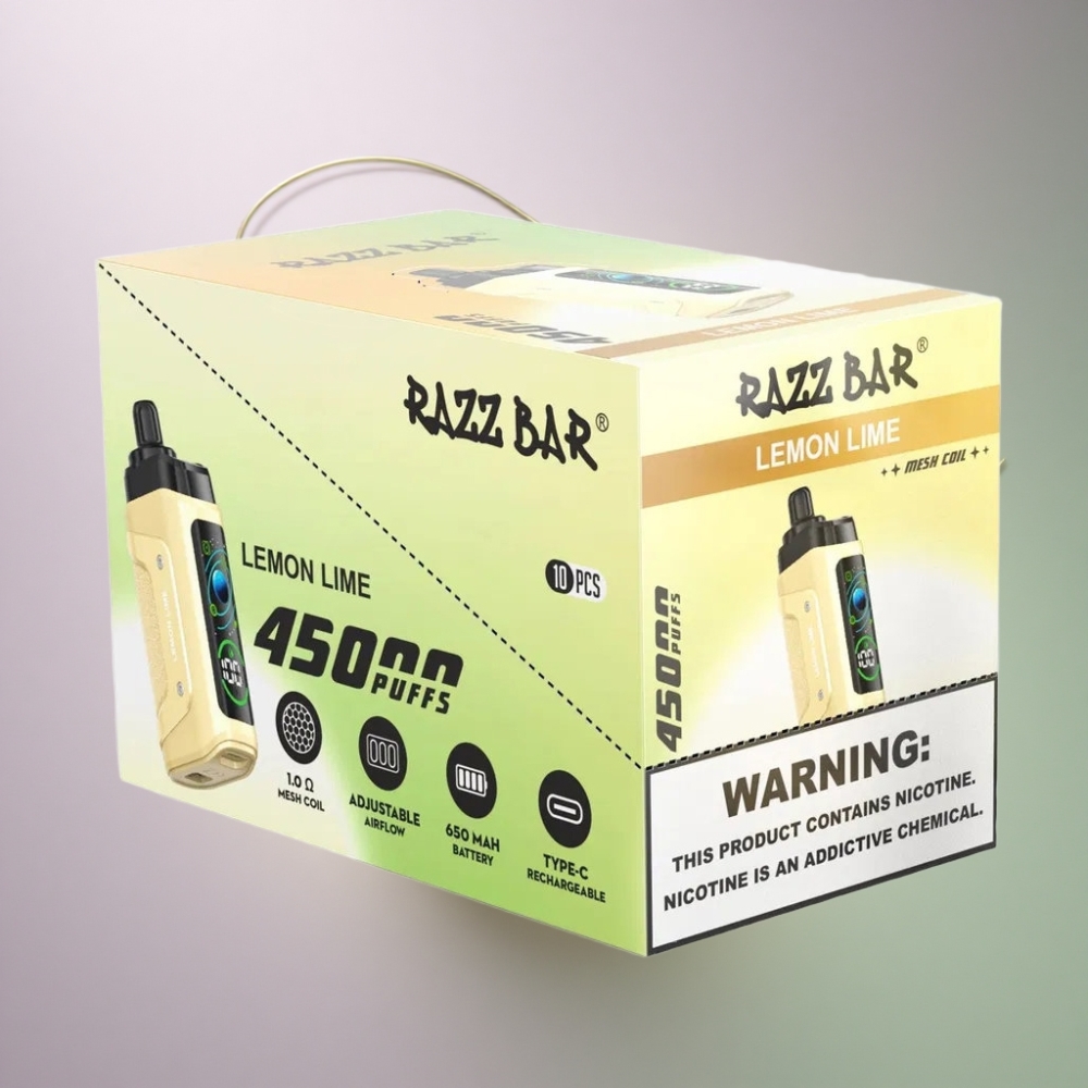 Razz Bar 45000 Puffs Sitruuna-Lime 1.0 Ohm 650 mAh