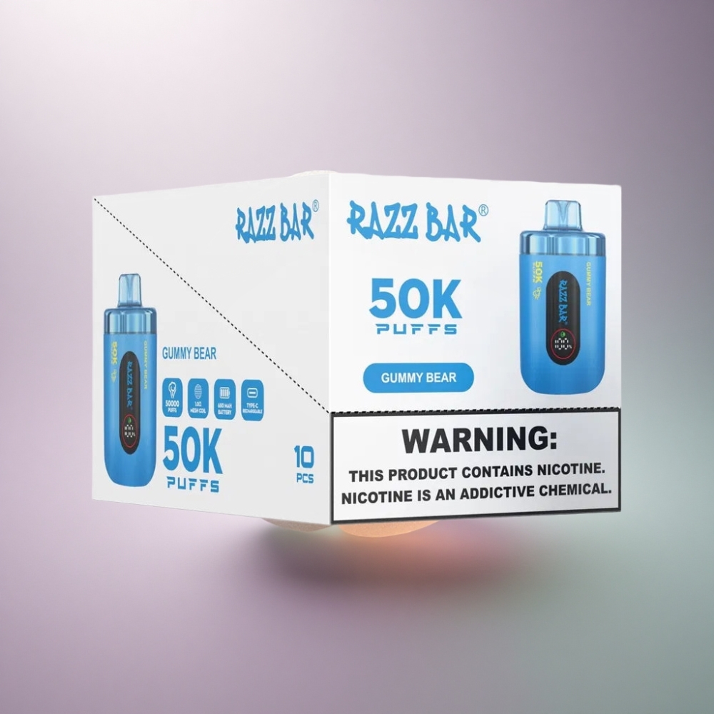 Razz Bar 50K Puffs Nallekarkki 2% Nikotiinia 650 mAh