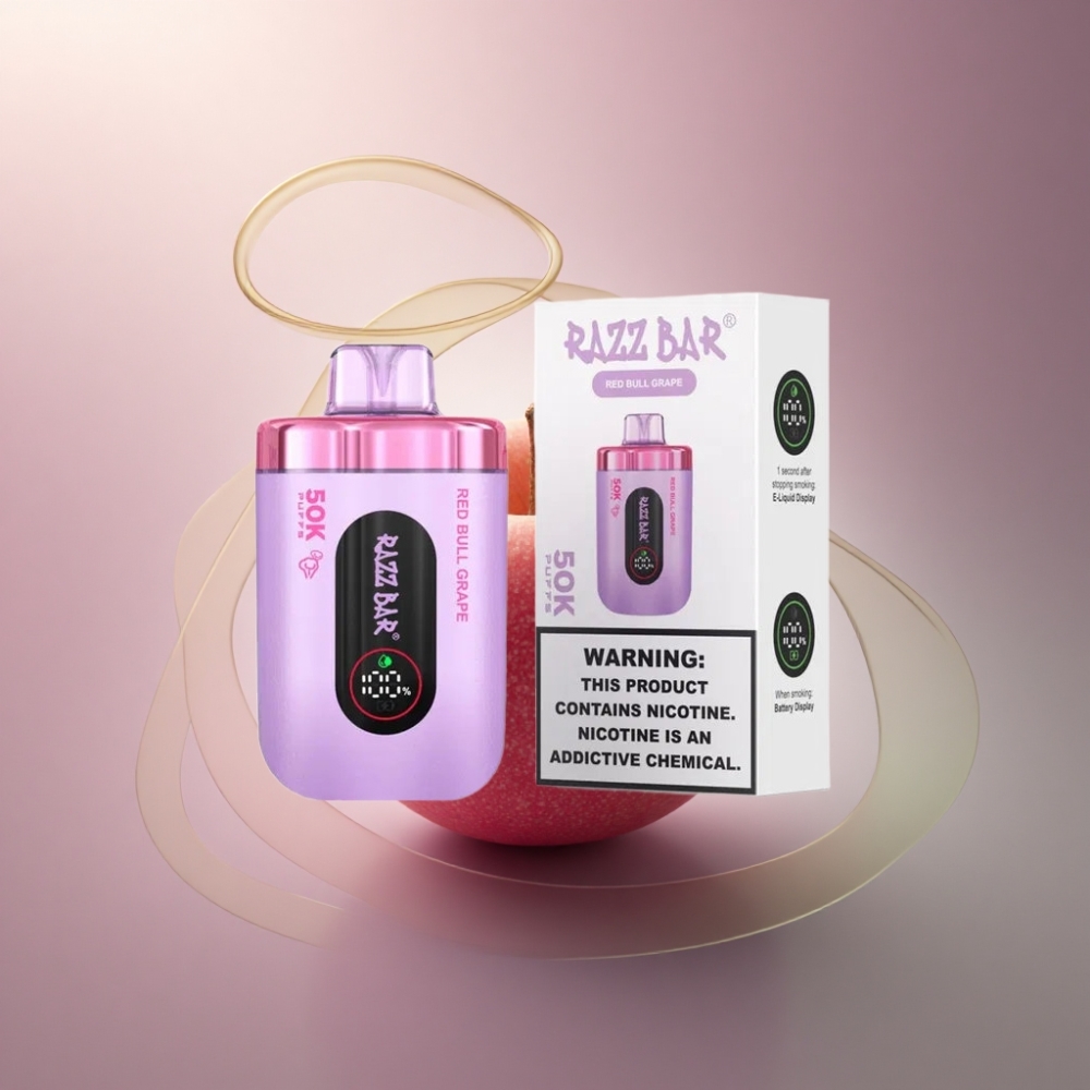 Razz Bar 50K Puffs Purppura Energia - 1.0 Ohm Verkkokäämi - 650 mAh Akku